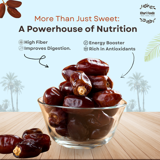 Premium Black Afghan Dates, High Fibre