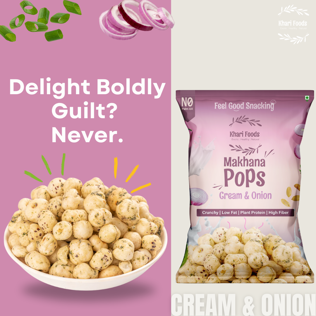 Makhana Pops 50g - Cream n Onion