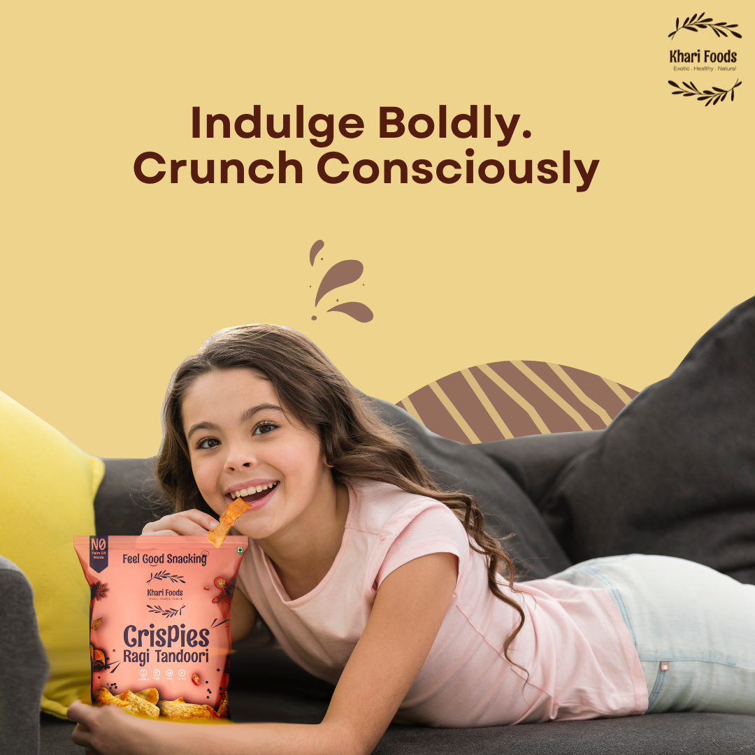 Tandoori Ragi Crispies 100g, No Palm Oil