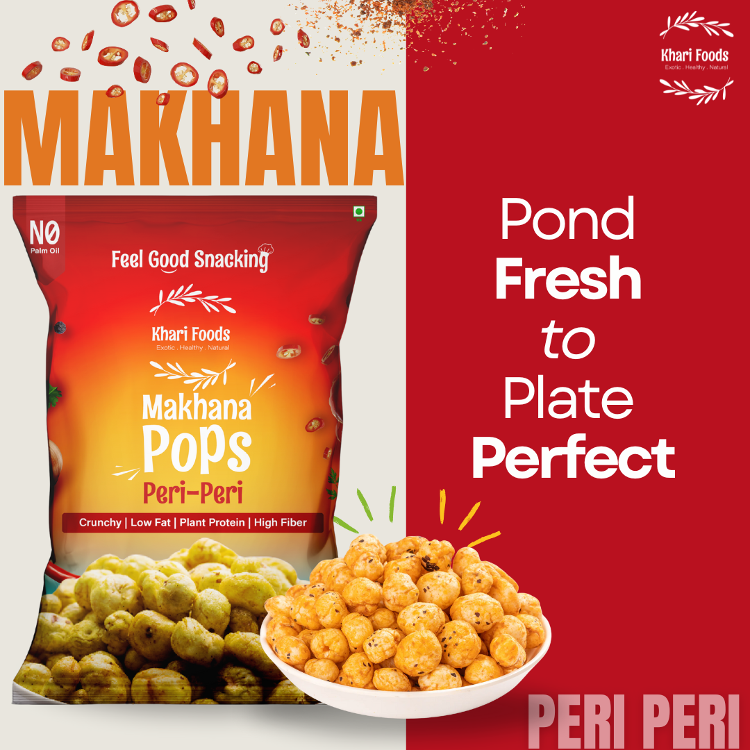 Makhana Pops 25g - Peri Peri, No Palm Oil