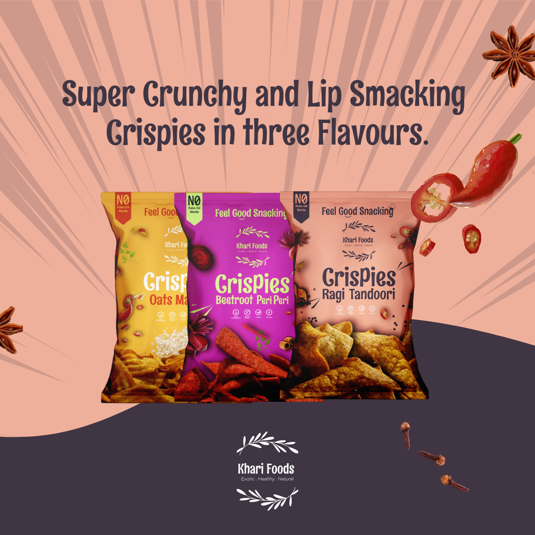 Tandoori Ragi Crispies 100g, No Palm Oil