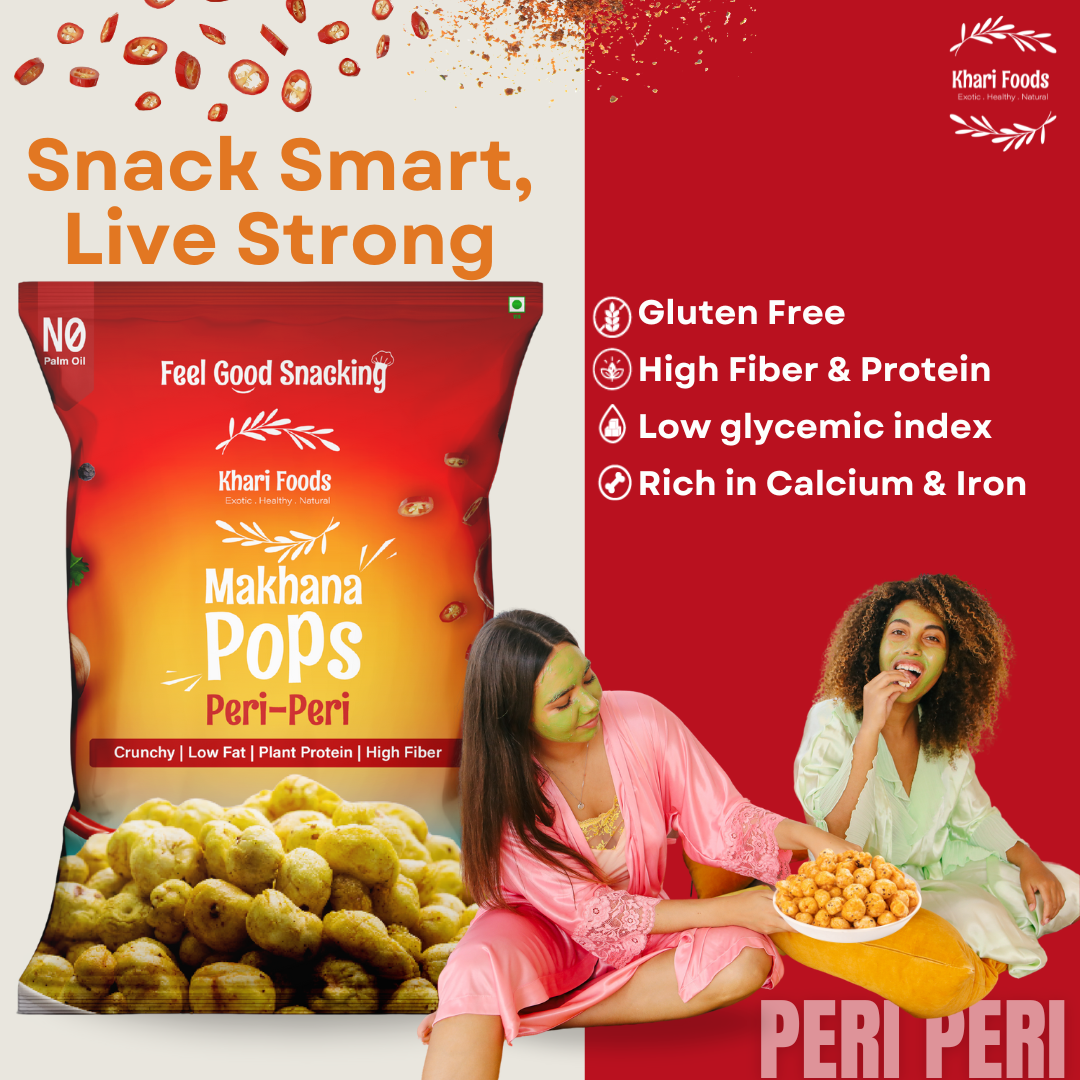 Makhana Pops 25g - Peri Peri, No Palm Oil