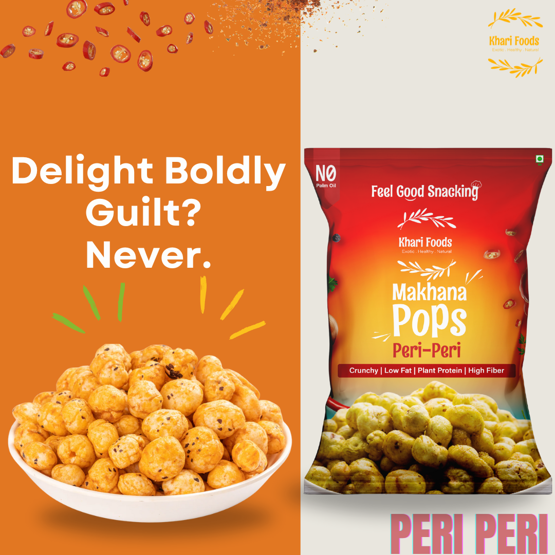 Makhana Pops 25g - Peri Peri, No Palm Oil
