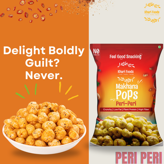 Makhana Pops 25g - Peri Peri, No Palm Oil