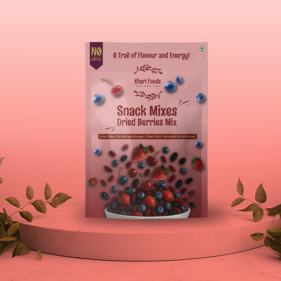 Dried Berries Snack Mix, 5 Berries Trail Mix