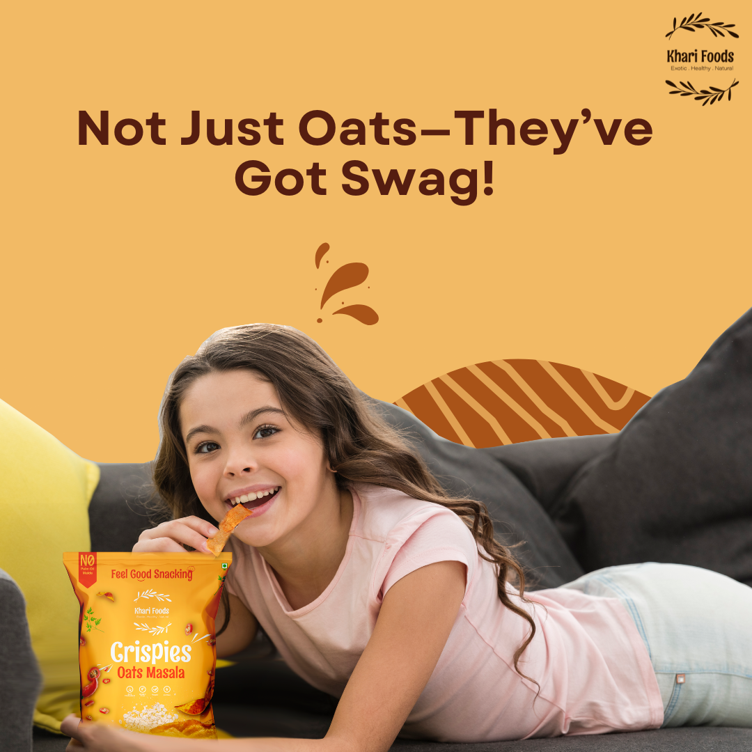 Oats Crispies 50g - Masala Flavour, No Palm Oil