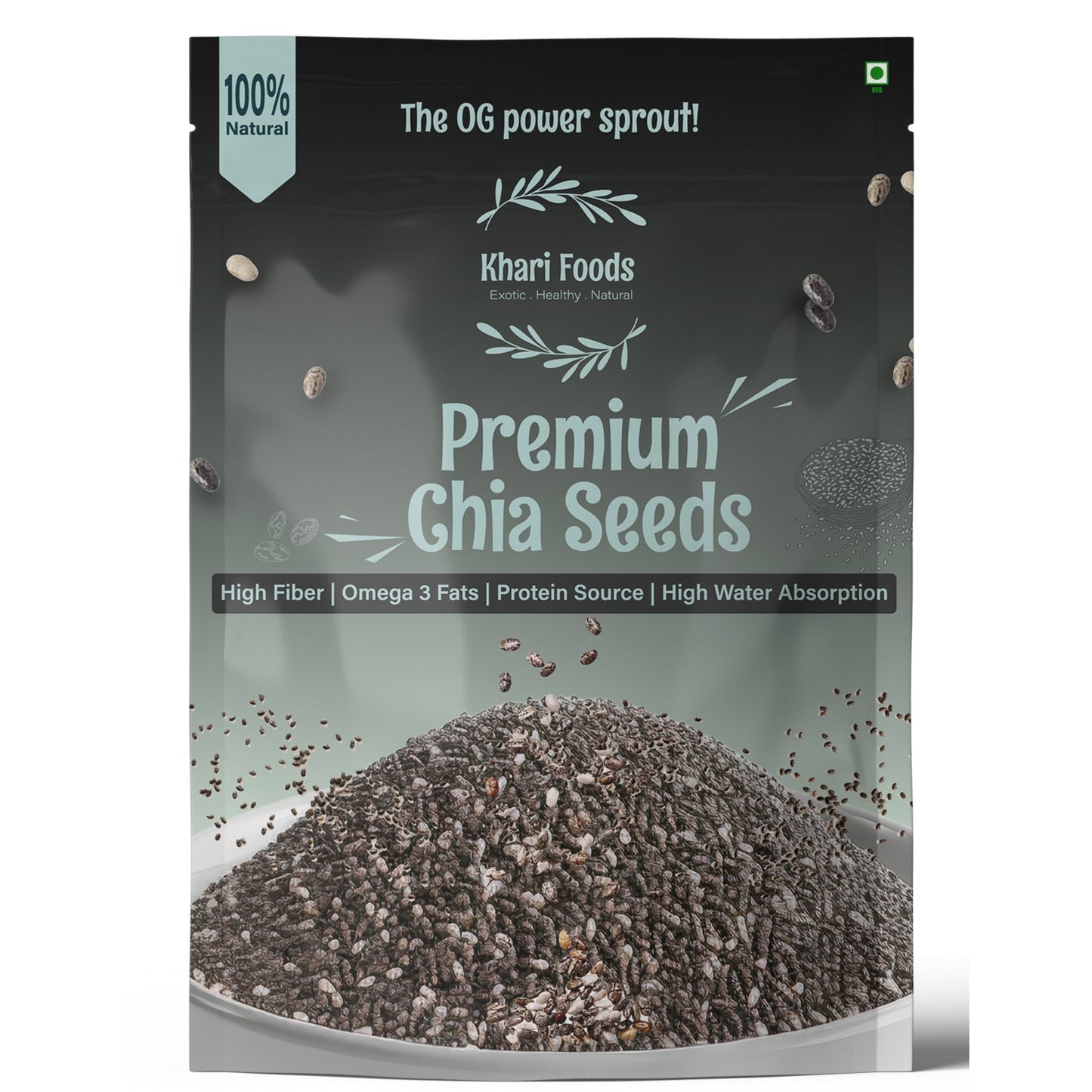 Organic Chia Seeds, High Fibre
