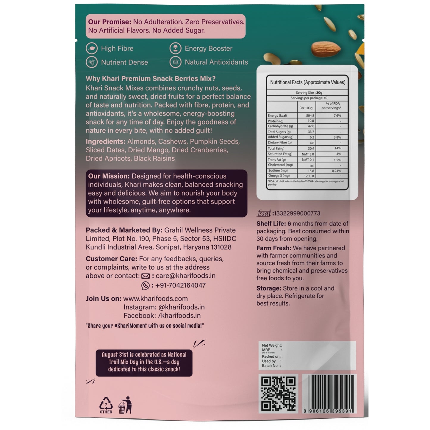 Daily Snack Mix, 8 in 1 Trail Mix