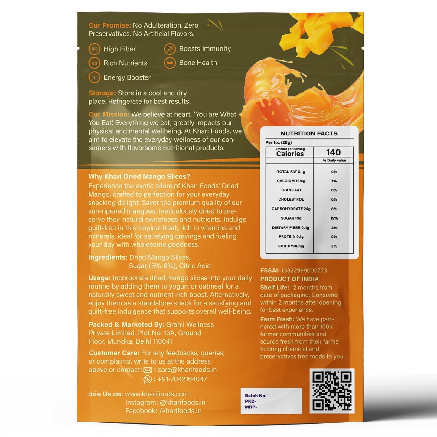 Dried Mango 200g, Dehydrated Fruits