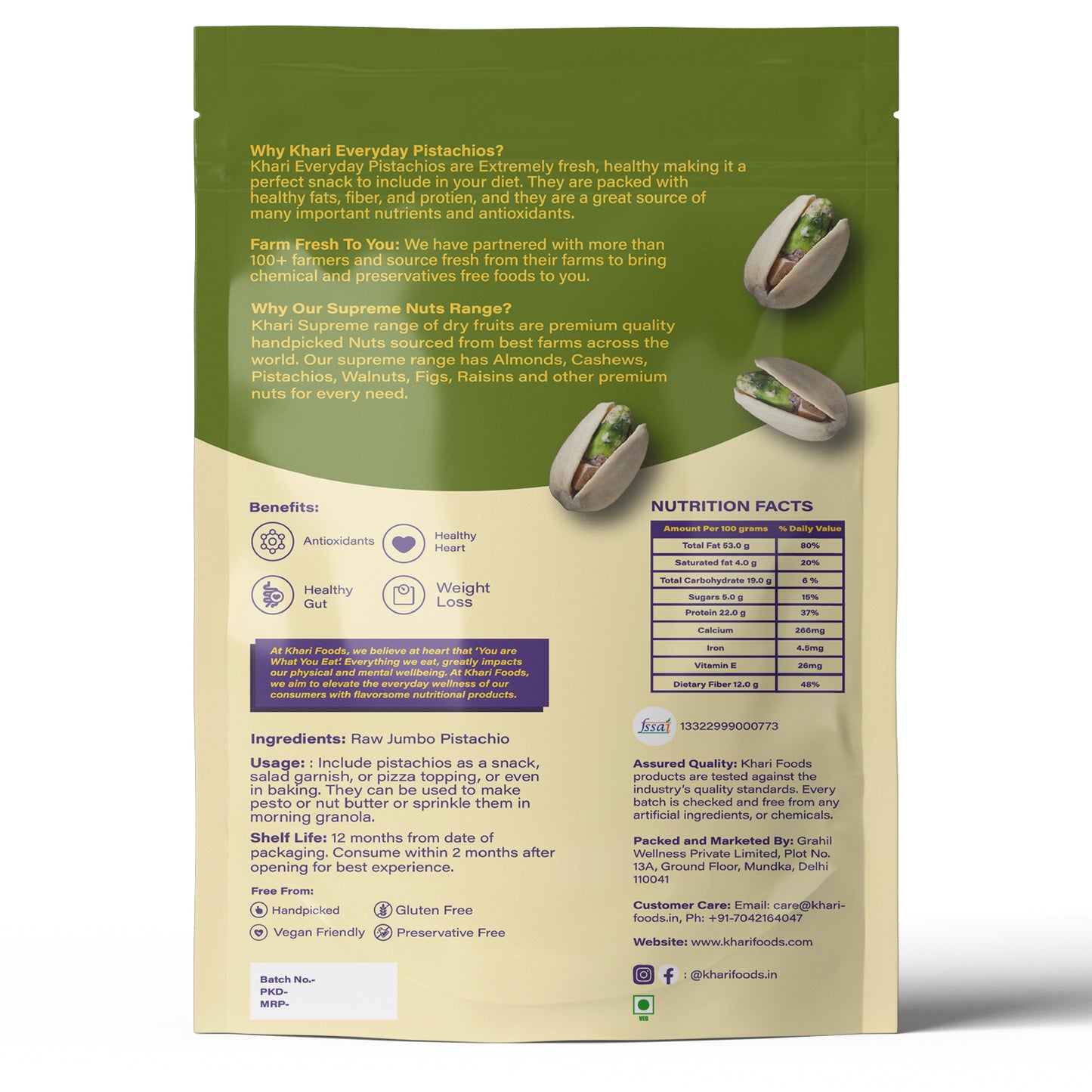 Salted Premium Pistachios Shelled