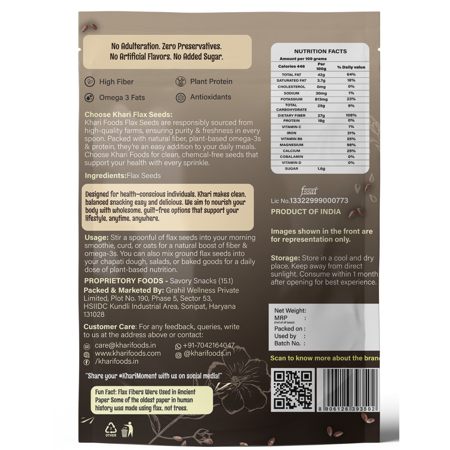Organic Raw Flax Seeds, Alsi Beej