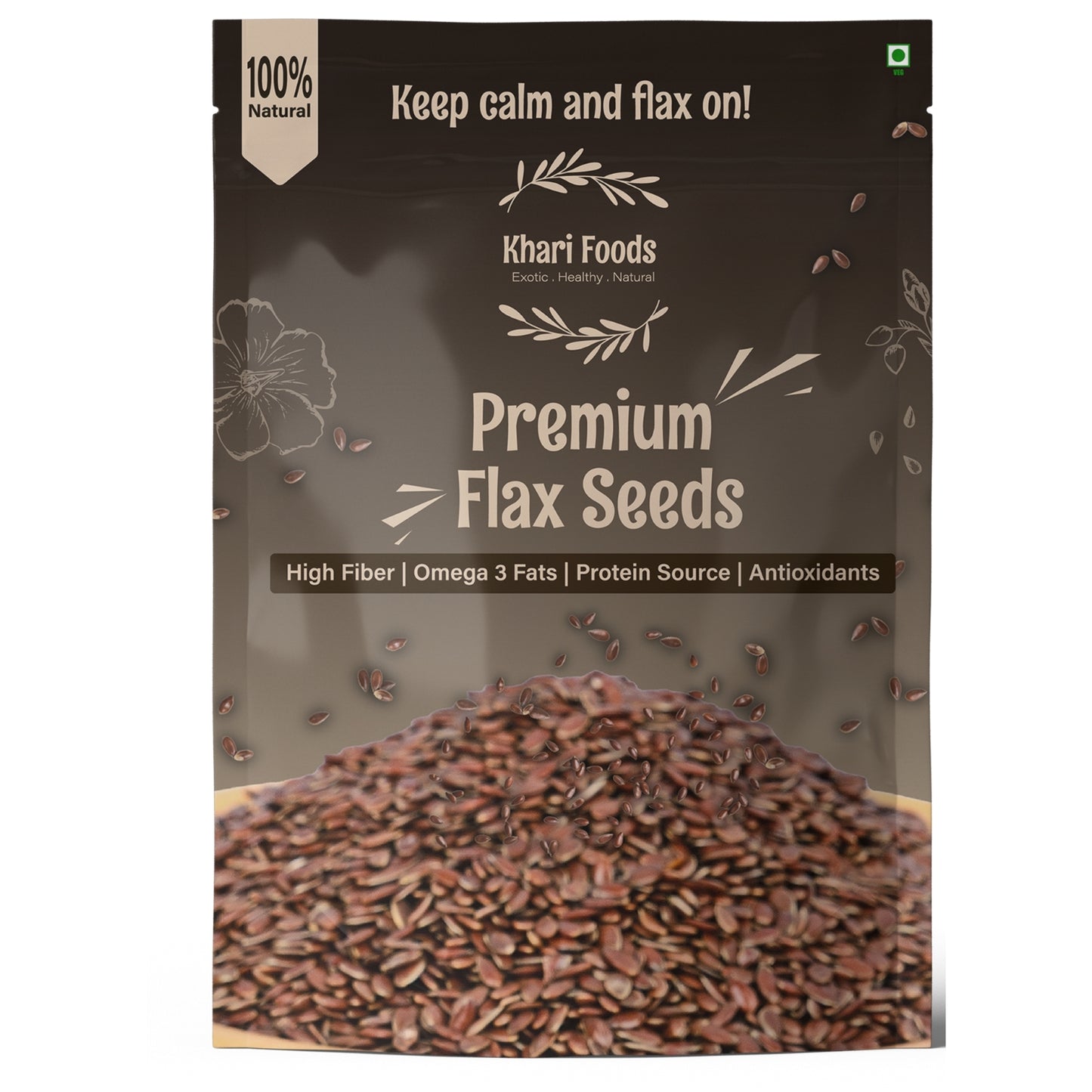 Organic Raw Flax Seeds, Alsi Beej
