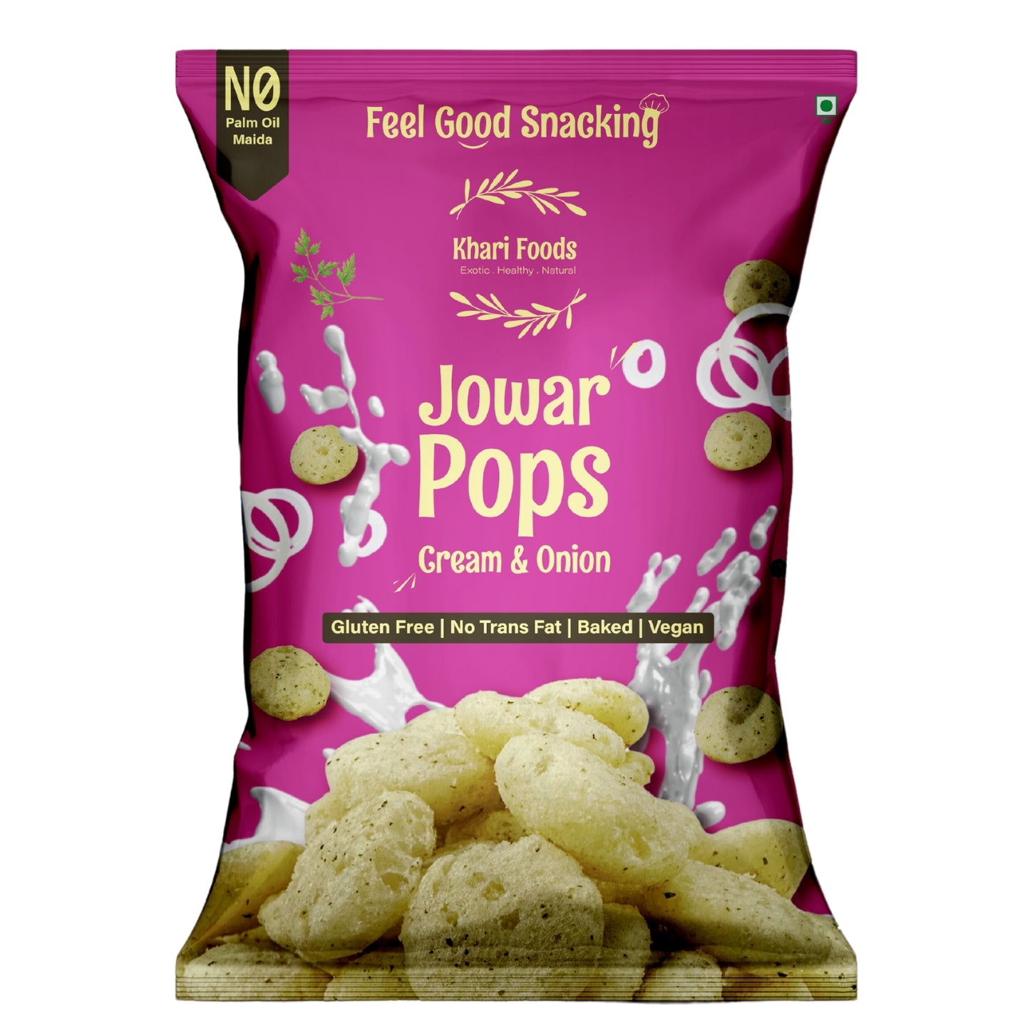 Jowar Pops - Cream Onion 50g