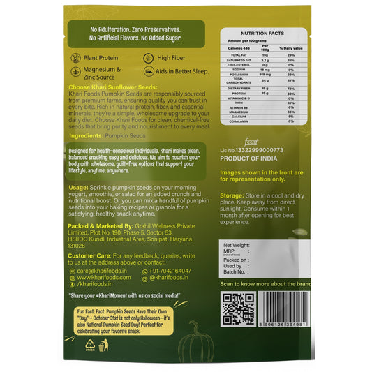 Organic Raw Pumpkin Seeds 500g