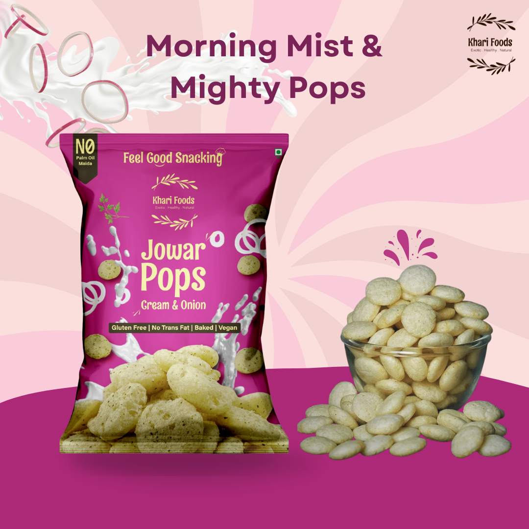 Jowar Pops - Cream Onion 50g
