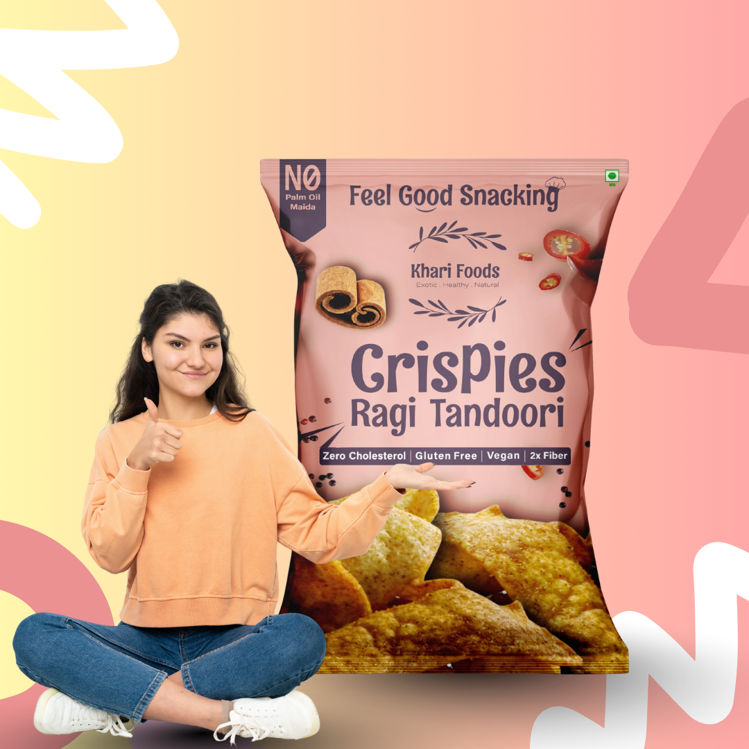 Tandoori Ragi Crispies 100g, No Palm Oil
