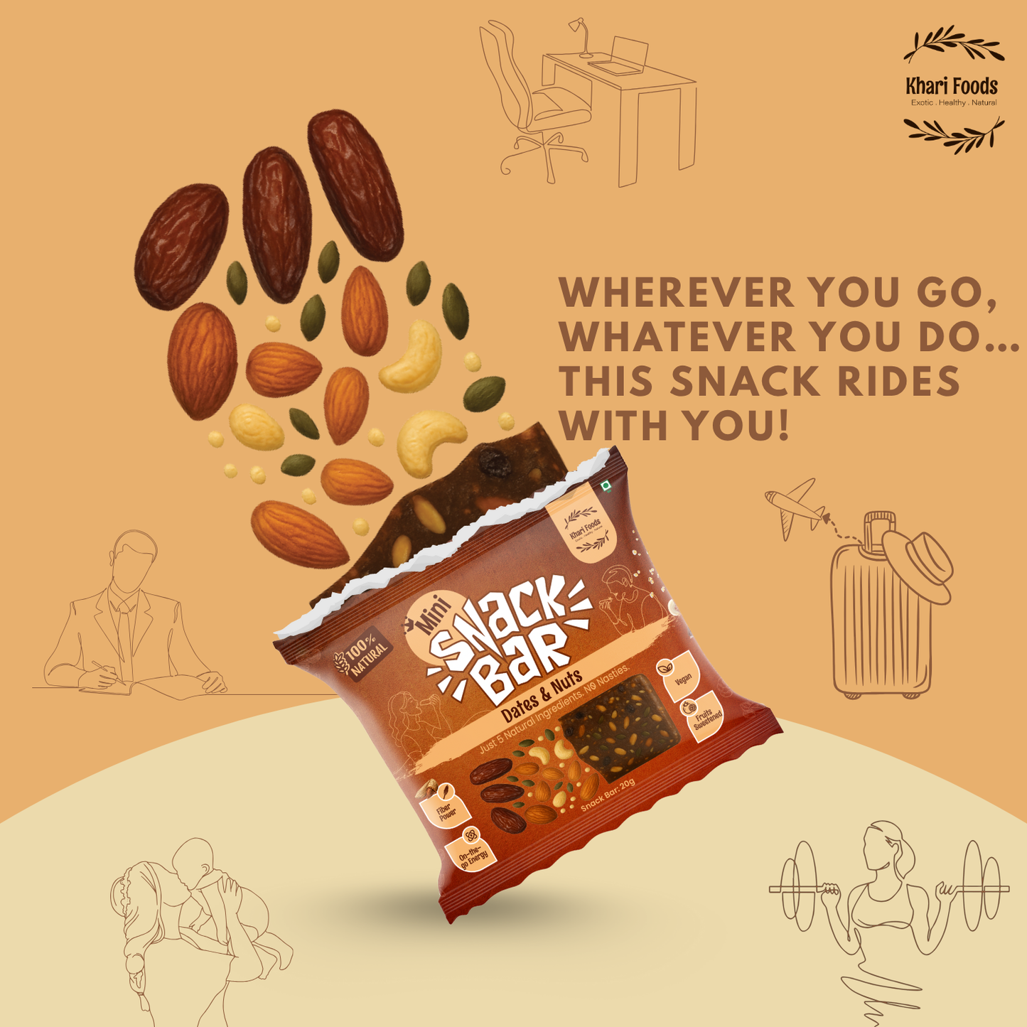 Mini Snack Bar - Dates & Nuts