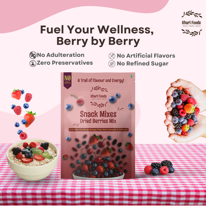 Dried Berries Snack Mix, 5 Berries Trail Mix