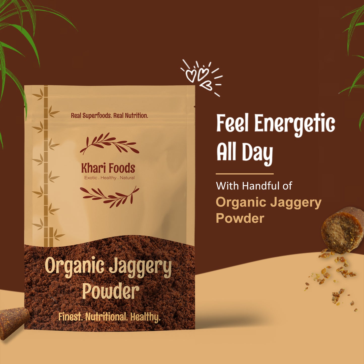 Pure Organic Jaggery Powder