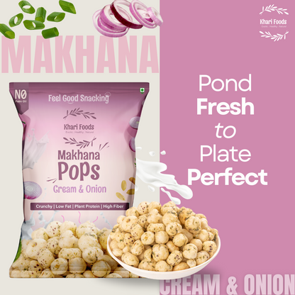 Makhana Pops 50g - Cream n Onion