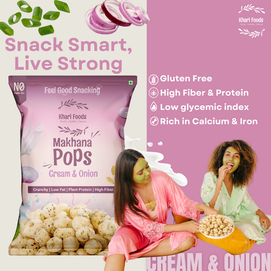 Makhana Pops 50g - Cream n Onion
