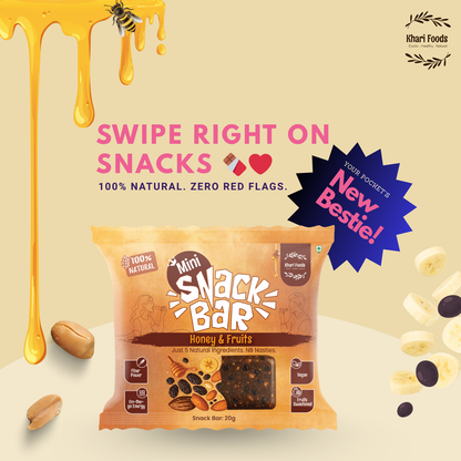 Mini Snack Bars - Honey & Fruits
