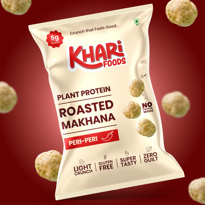 Roasted Makhana 50g | Peri Peri Flavour Protein Snack