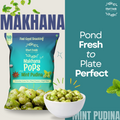 Roasted Makhana 50g | Mint Pudina Protein Snack