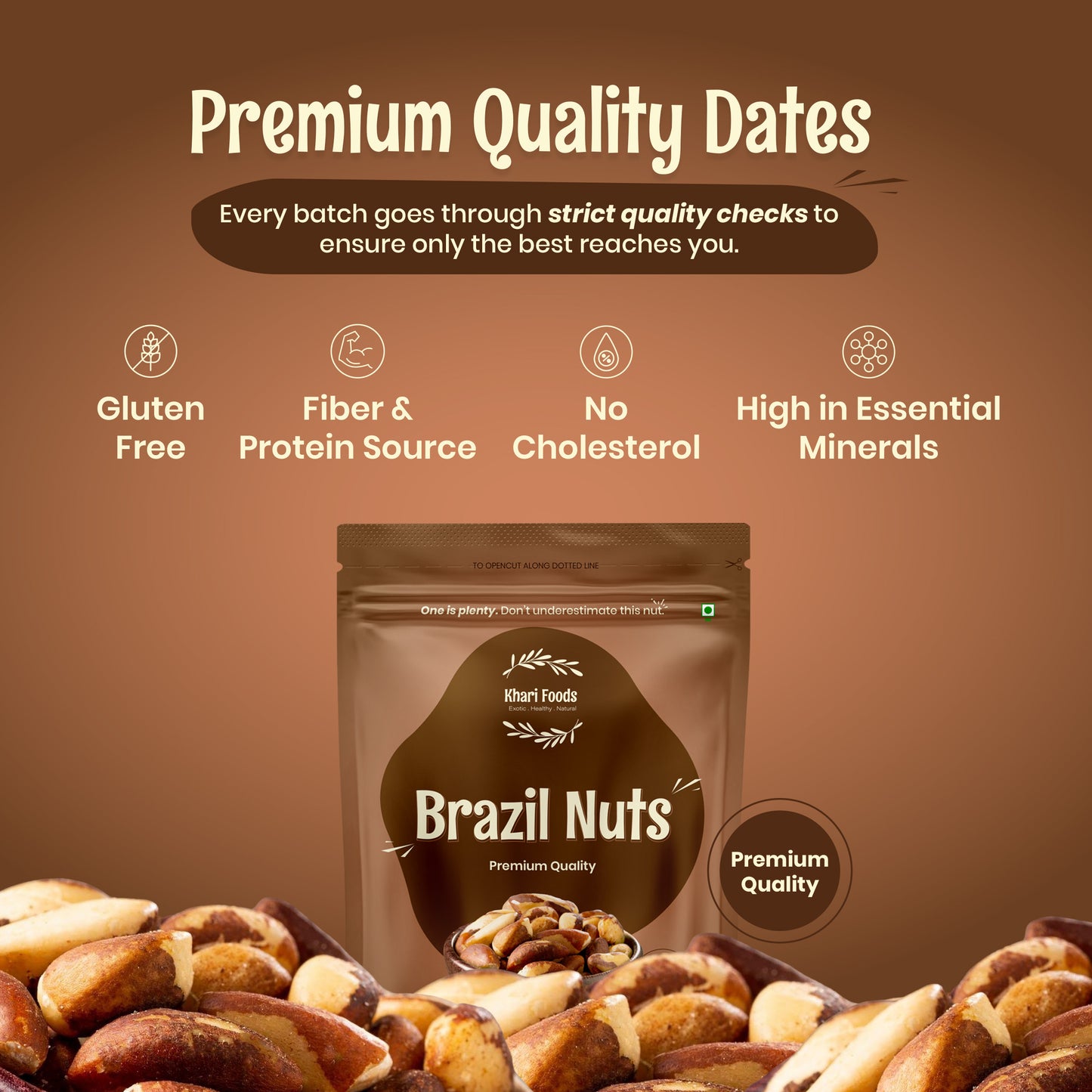 Brazil Nuts - Premium Quality, 150g