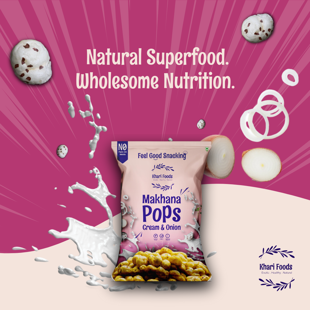 Makhana Pops 25g - Cream n Onion