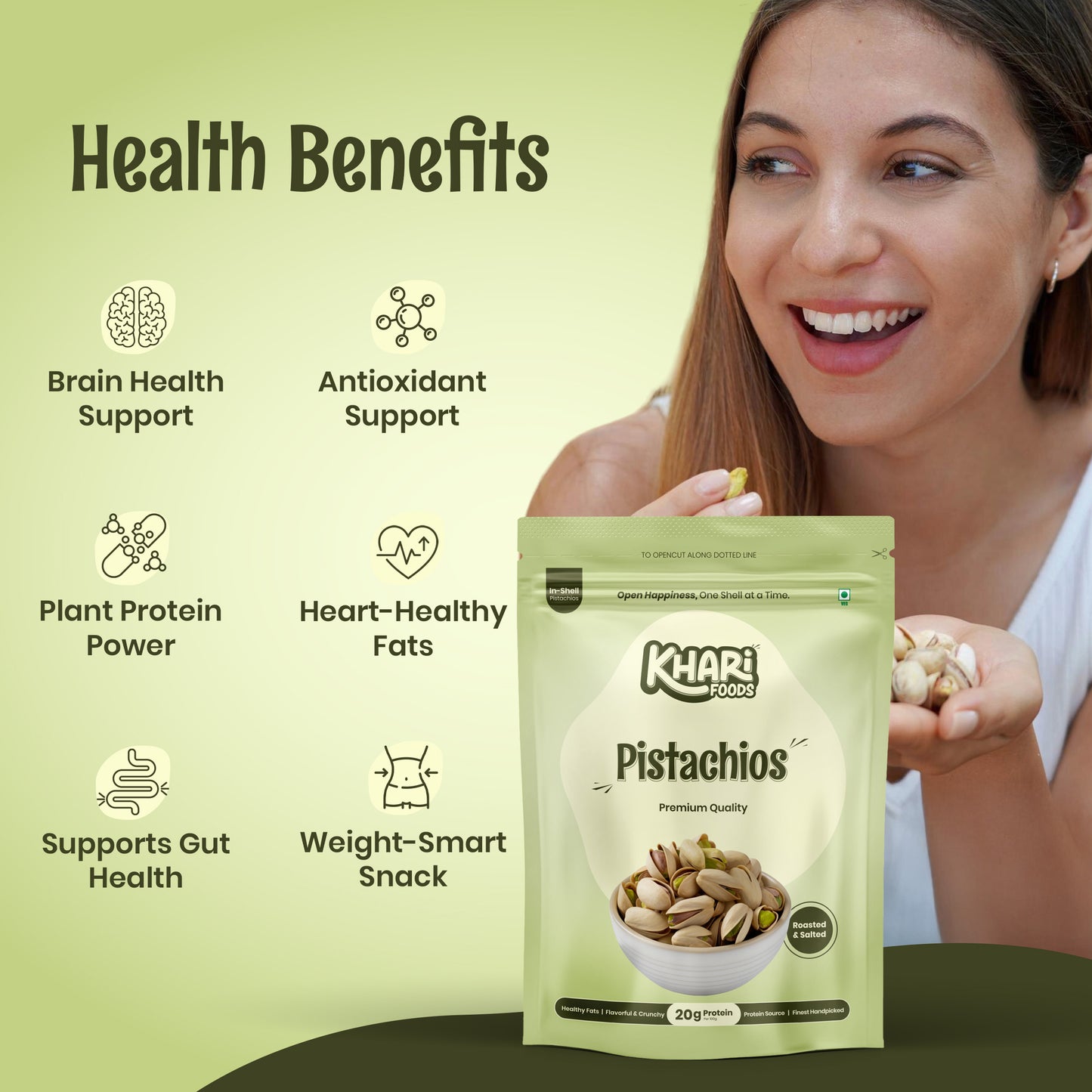 Premium Pistachios - Roasted & Salted