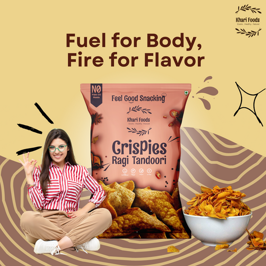 Ragi Crispies 50g - Tandoori Flavour, No Palm Oil