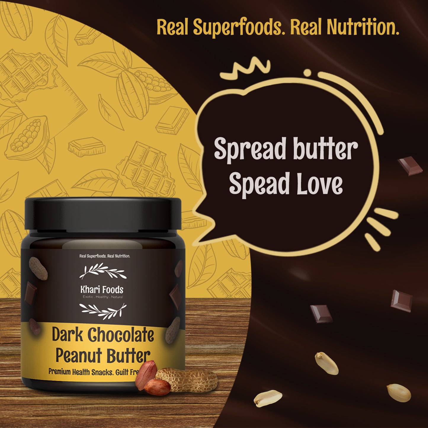 Dark Chocolate Crunchy Peanut Butter Spread