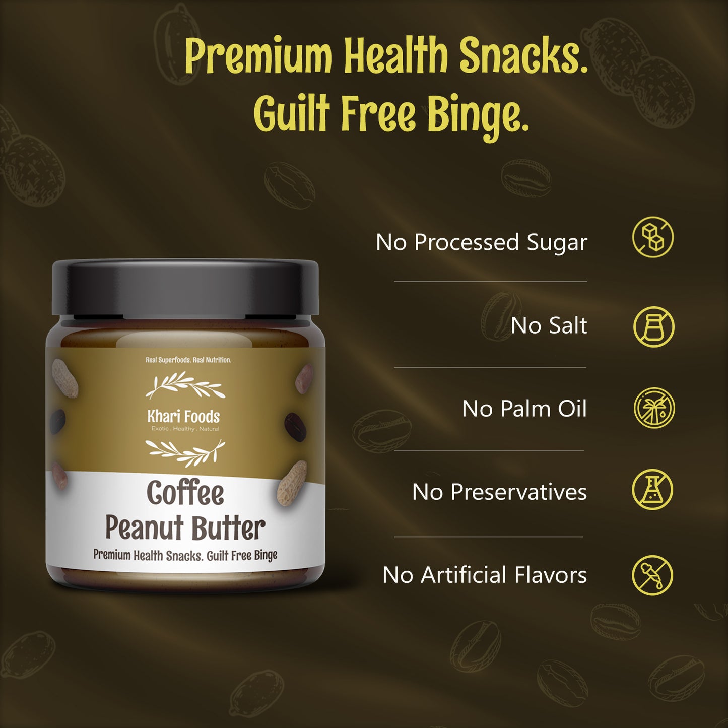 Crunchy Coffee Peanut Butter 300g