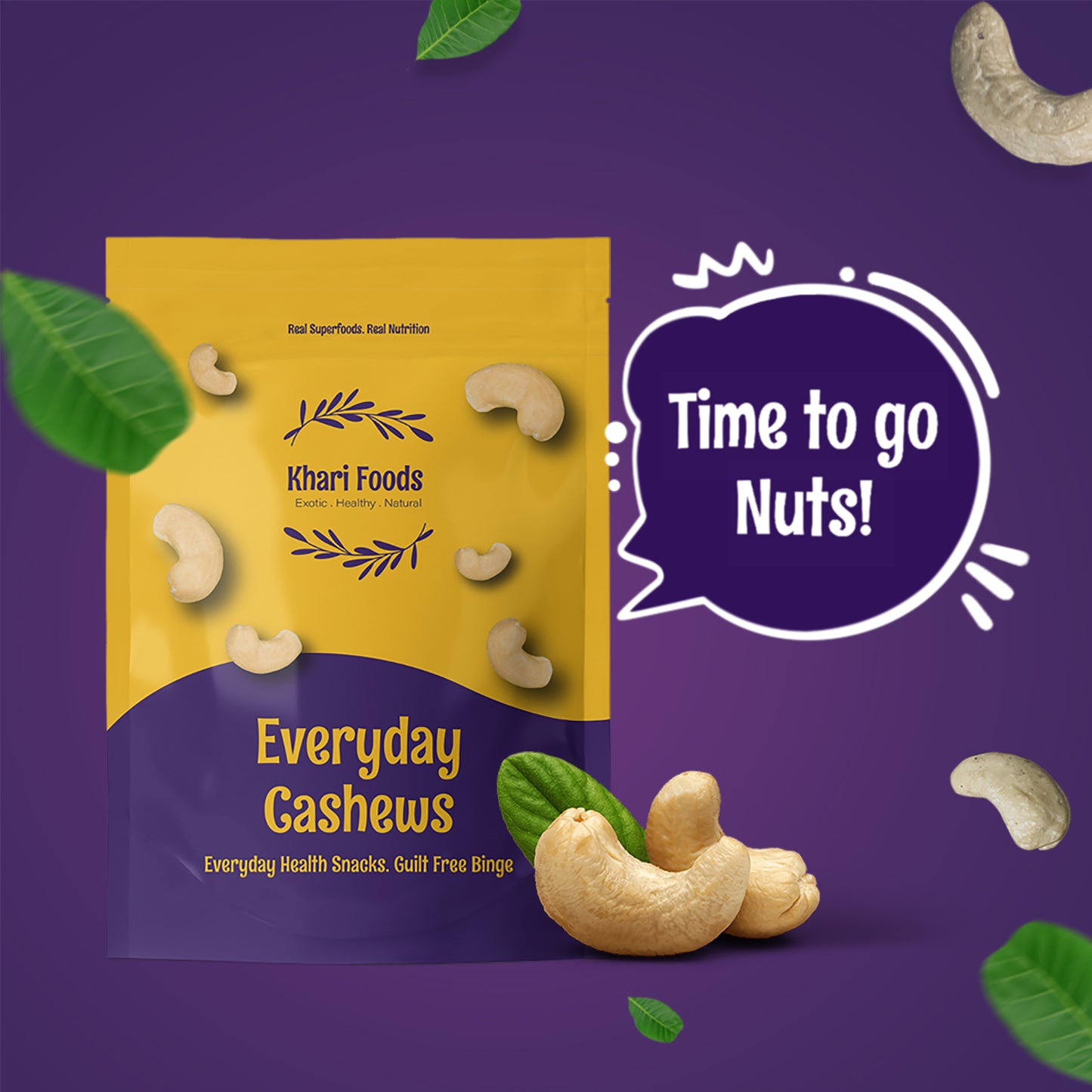 Everyday Almonds, Cashews 200g x 2 Combo