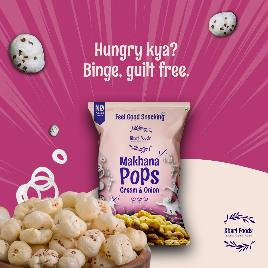 Makhana Pops 25g - Cream n Onion