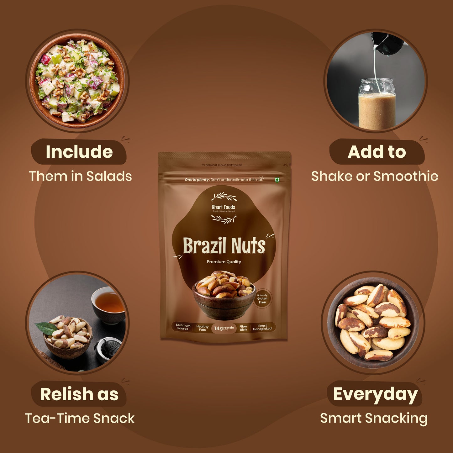 Brazil Nuts - Premium Quality, 150g