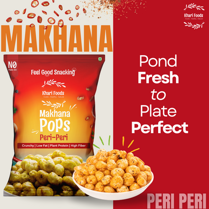 Makhana Pops 25g - Peri Peri, No Palm Oil