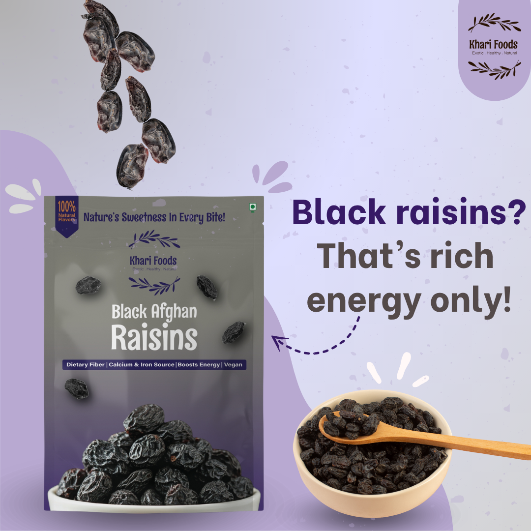 Dried Black Afghan Raisins