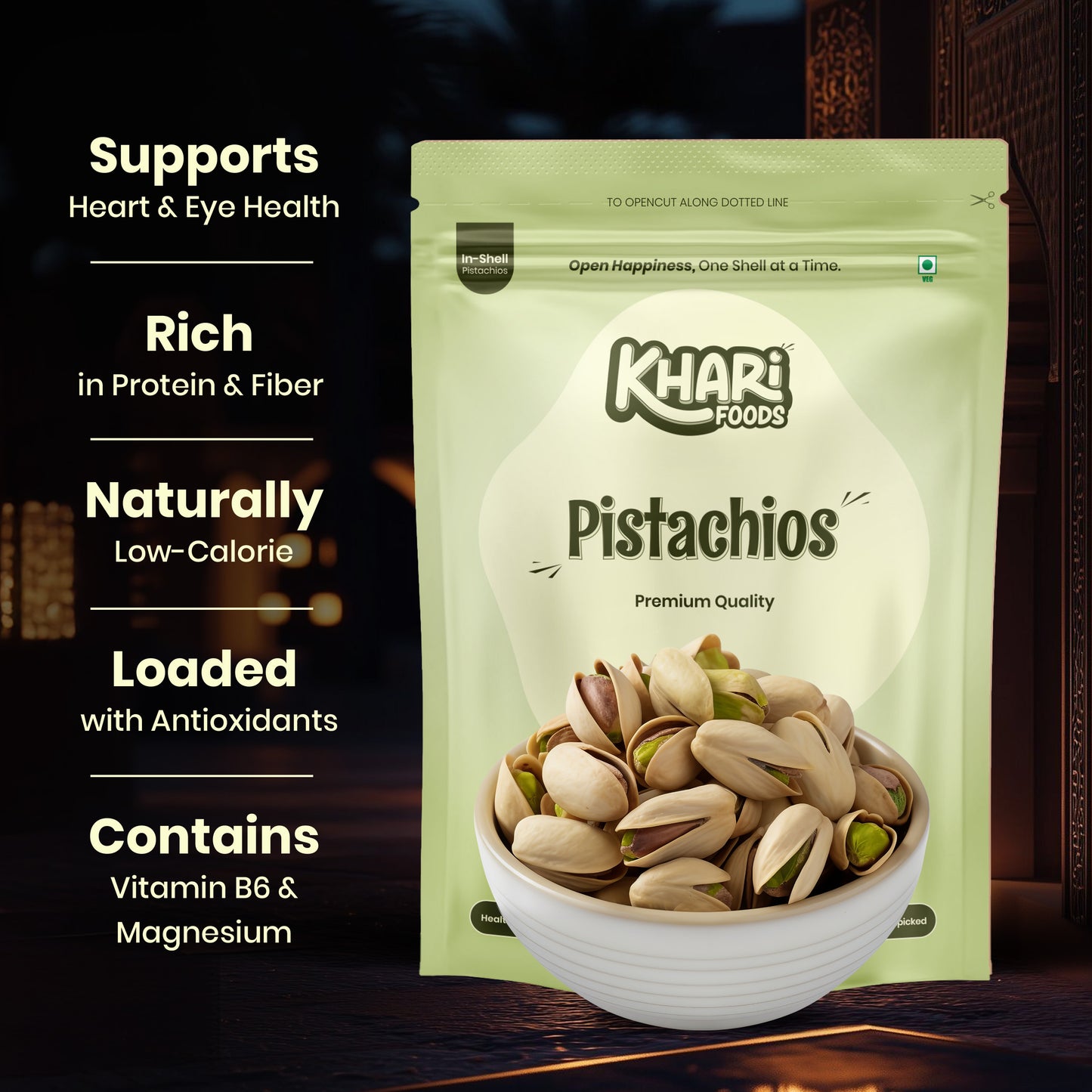 Premium Pistachios - Roasted & Salted