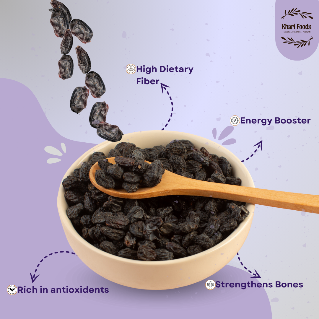 Dried Black Afghan Raisins