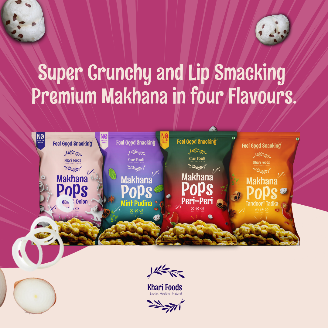 Makhana Pops 25g - Cream n Onion