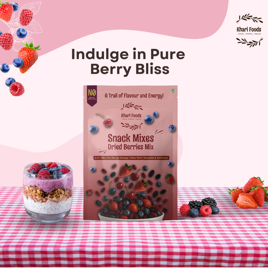 Dried Berries Snack Mix, 5 Berries Trail Mix