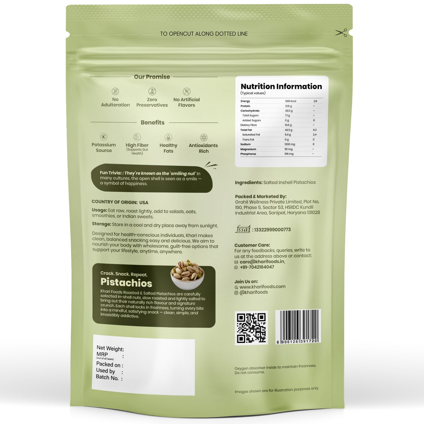 Premium Pistachios - Roasted & Salted