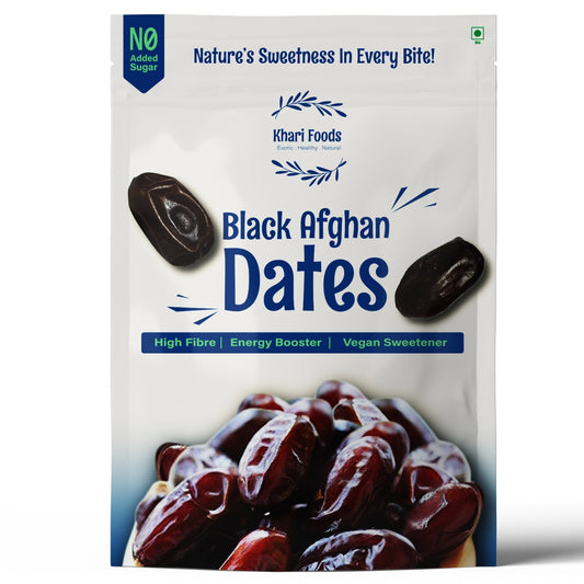 Premium Black Afghan Dates, High Fibre