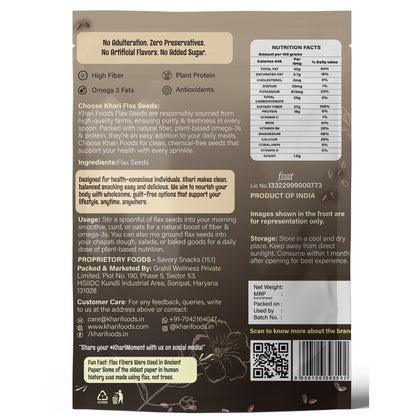 Organic Raw Flax Seeds, Alsi Beej