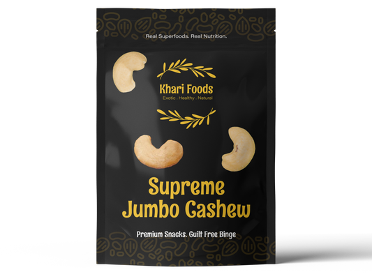 Premium Supreme Jumbo Cashews 200g, Vacuum Sealed