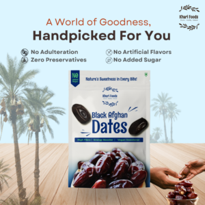Premium Black Afghan Dates, High Fibre - Image 4