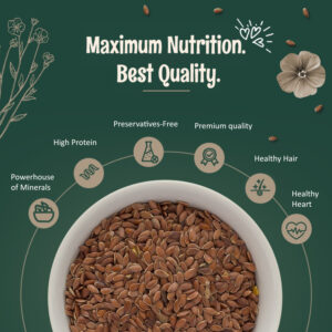 Organic Raw Flax Seeds, Alsi Beej - Image 3