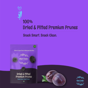 Khari Foods Premium Dried Prunes 200g, Dried & Pitted Plums, High Fibre, Health Snacks, No Added Sugar - Image 5